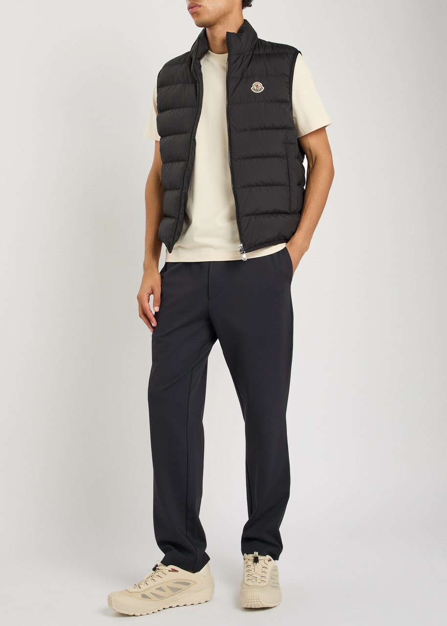 Moncler Contrin Quilted Shell Gilet Black