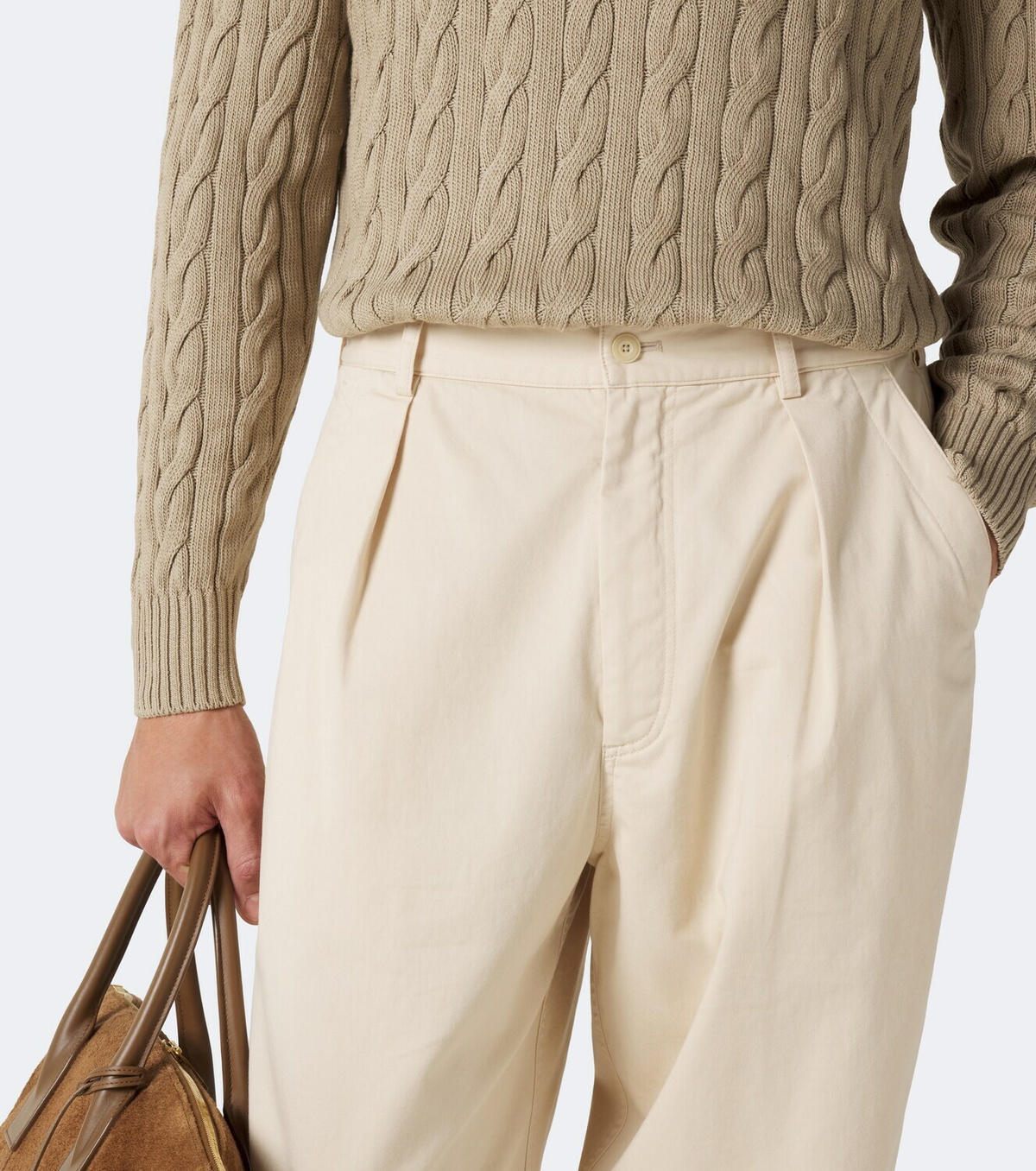 Ralph Lauren Purple Label Cotton-blend straight pants
