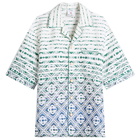 Casablanca Men's Towelling Vacation Shirt in Monogram Gradient