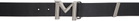 Mugler Black Logo Belt