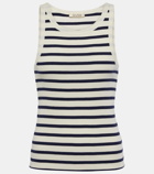 Nili Lotan Striped cotton tank top