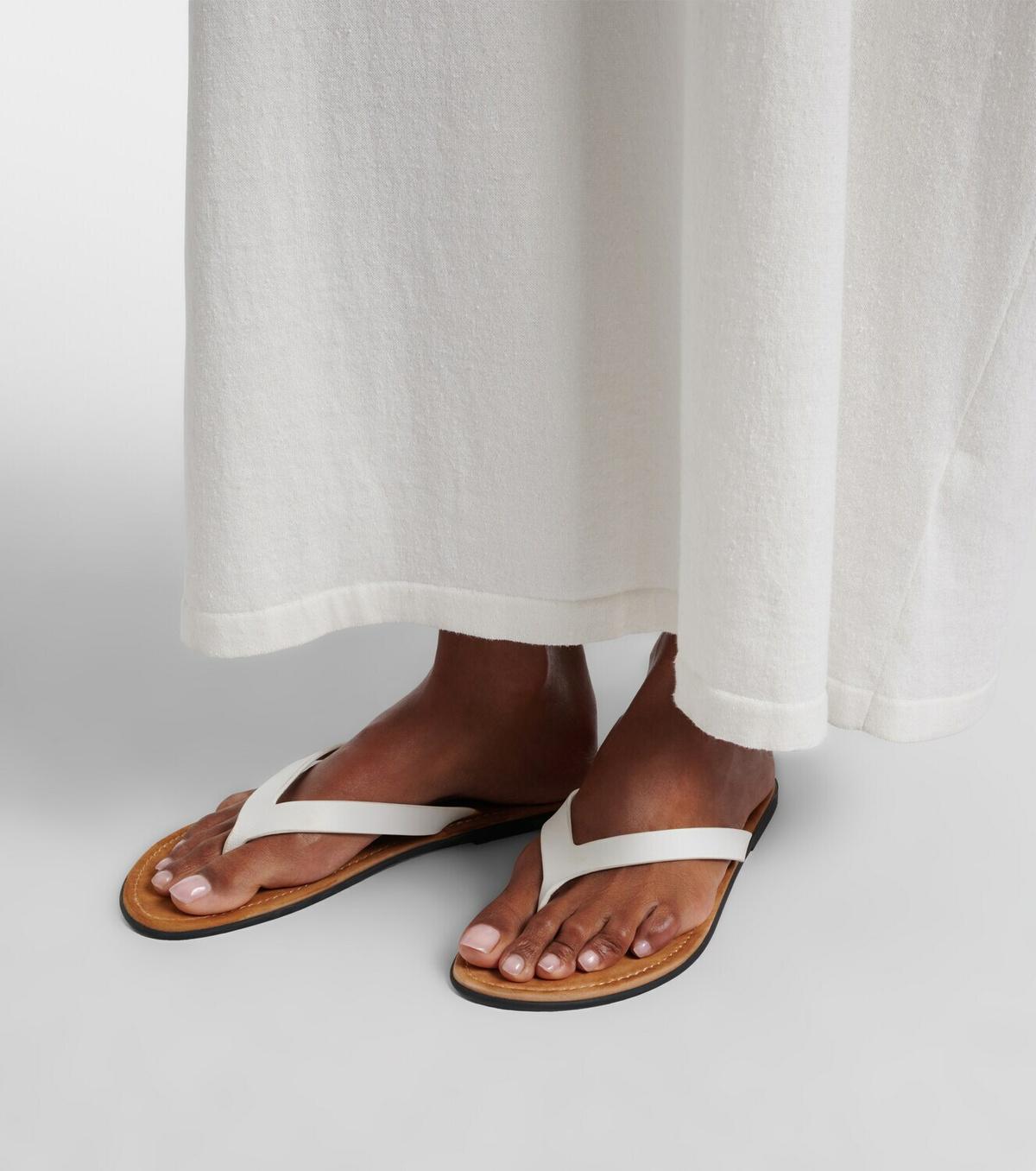 The Row Beach leather thong sandals
