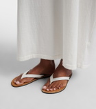 The Row Beach leather thong sandals