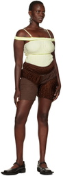 Sinéad O’Dwyer Brown Organic Cotton Shorts