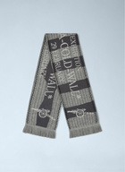 A-COLD-WALL* Logo Motif Fringe Scarf