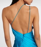 The Sei One-shoulder silk satin midi dress