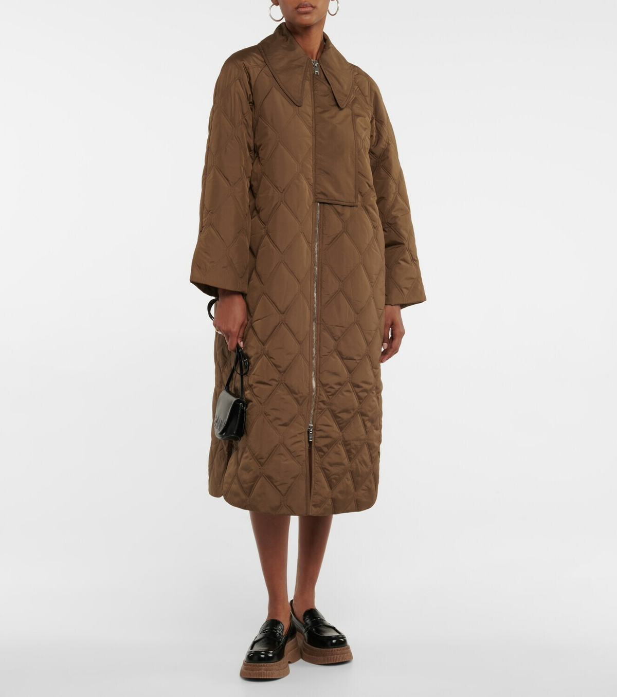 Ganni - Oversized quilted coat GANNI