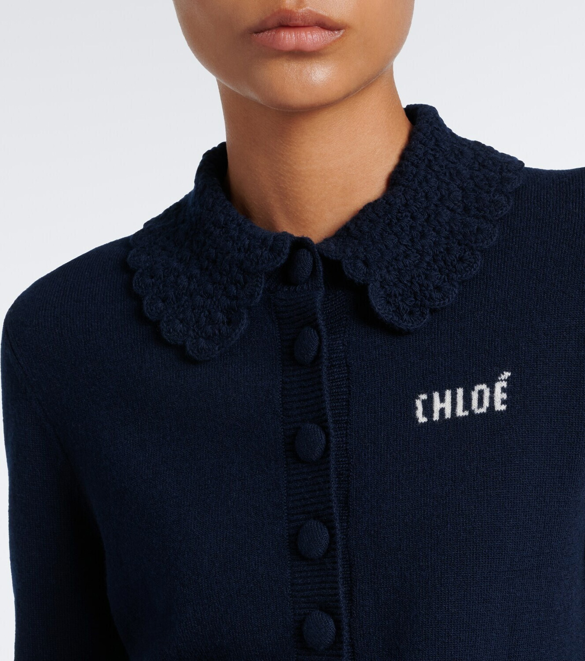 Chloé Logo wool cardigan