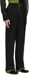Tokyo James Black Metallic Sweatpants
