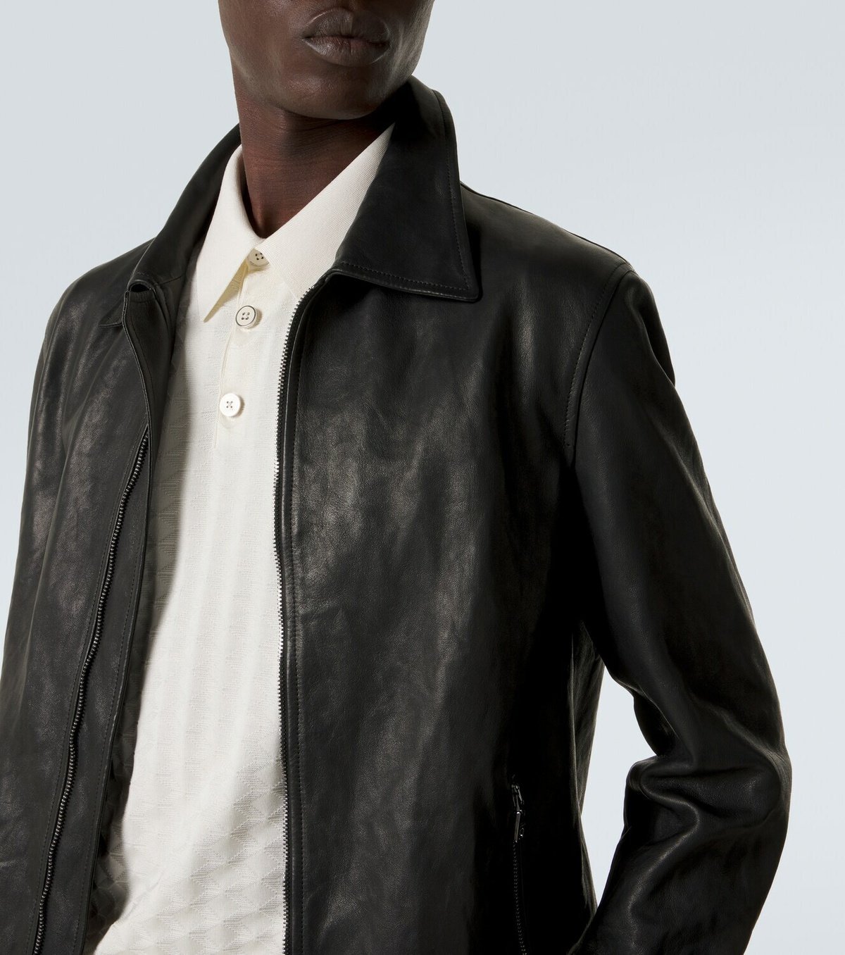 Dolce&Gabbana Leather blouson jacket