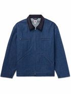 Randy's Garments - Corduroy-Trimmed Denim Jacket - Blue