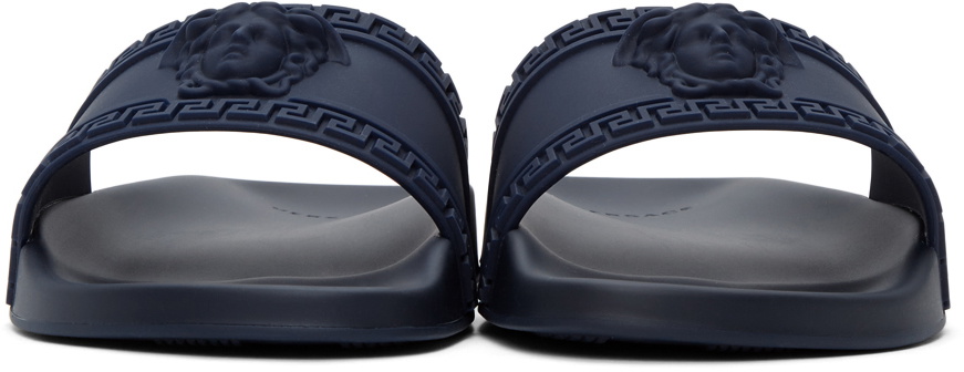 Versace Navy Palazzo Pool Slides