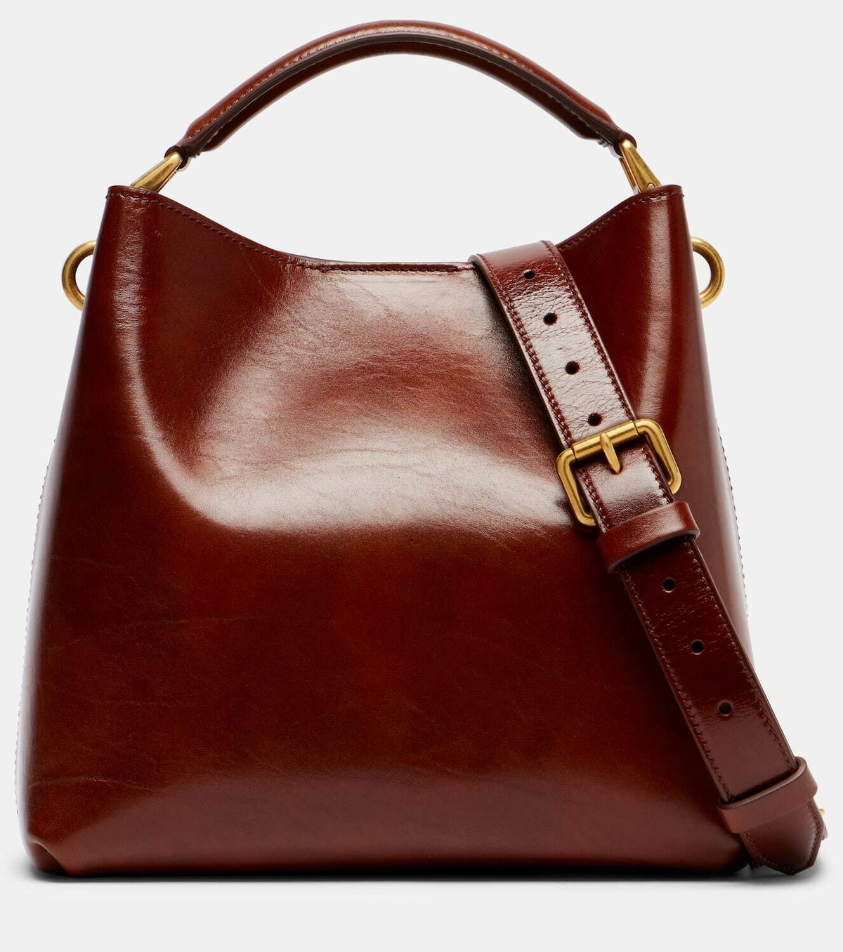 Dries Van Noten Grip Small leather tote bag