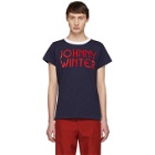 Acne Studios Navy Bla Konst Johnny Winter T-Shirt