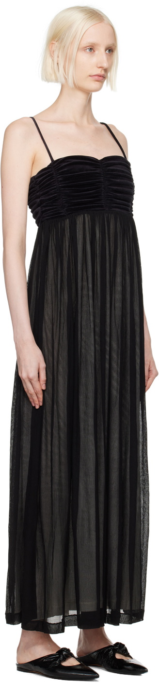 BITE Black Evening Ruche Bandeau Maxi Dress