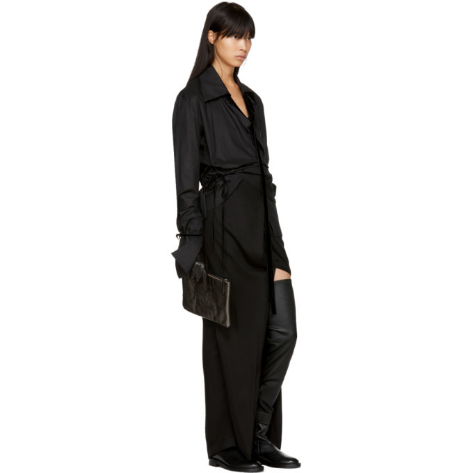 Ann Demeulemeester Black Joris Long Gloves