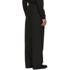 Mackintosh 0002 Black Belted Wide-Leg Trousers