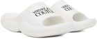 Versace Jeans Couture White Tago Slides