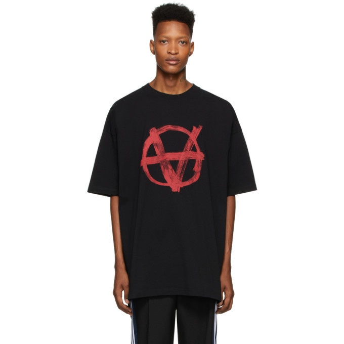 Photo: VETEMENTS Black and Red Anarchy T-Shirt