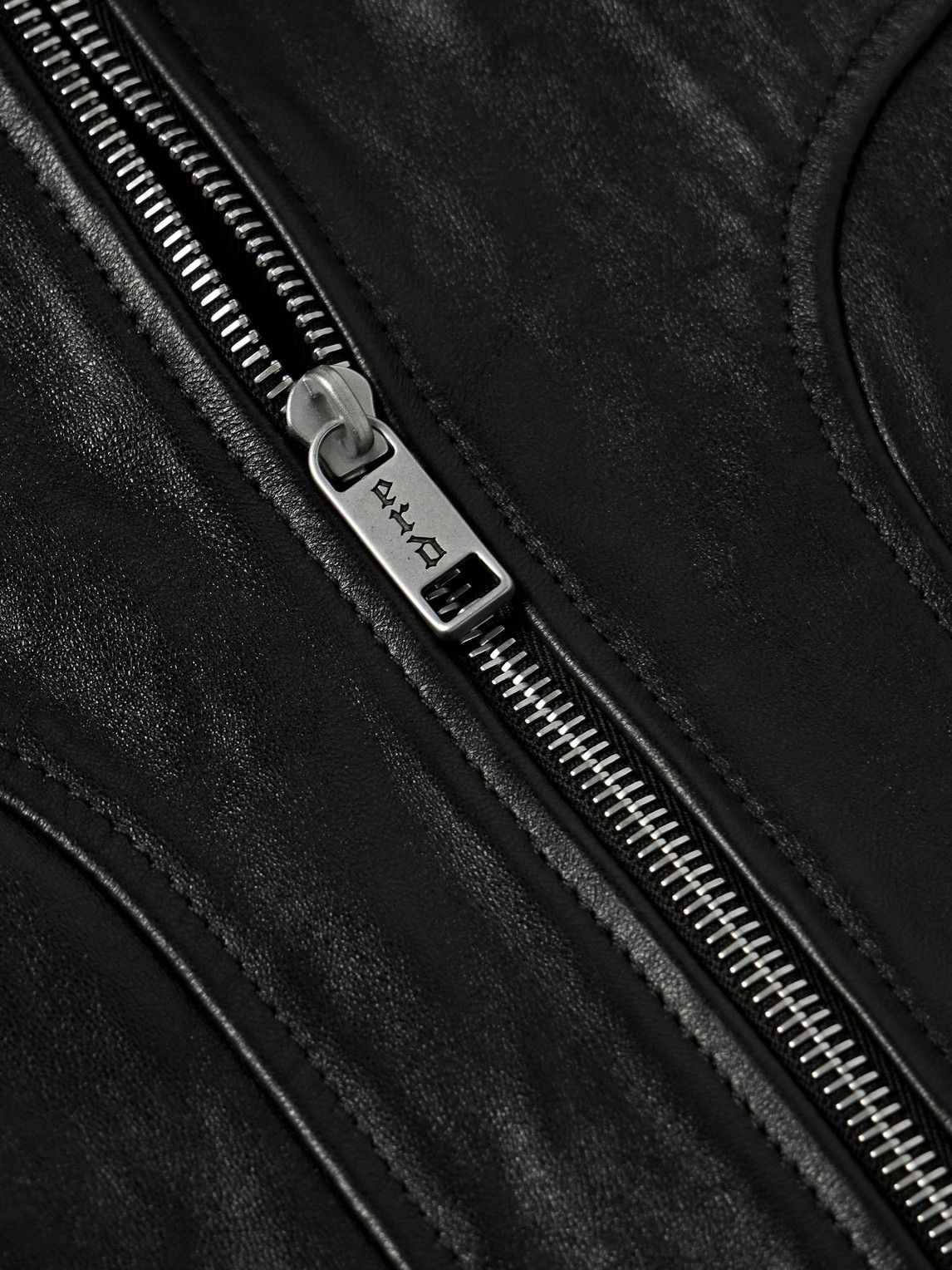 Enfants Riches Déprimés - Television Panelled Leather Jacket - Black