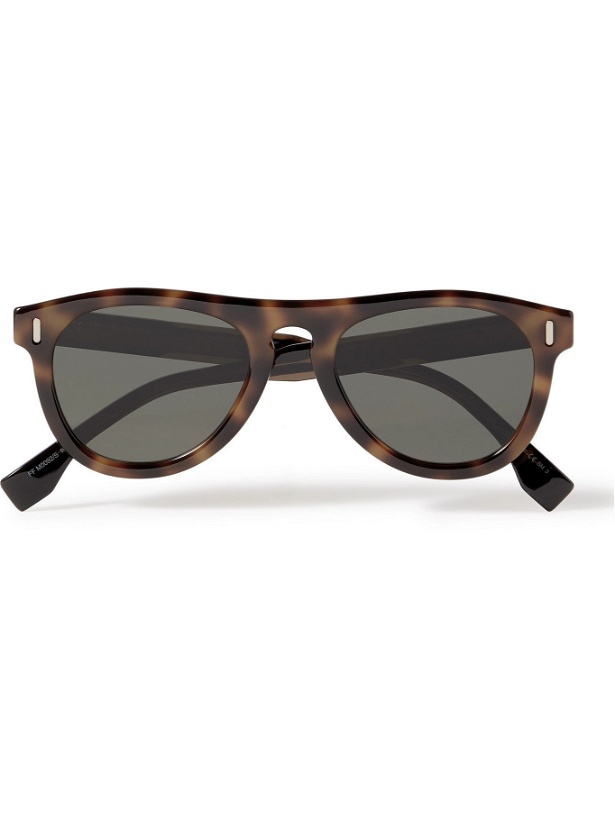 Photo: FENDI - Round-Frame Tortoiseshell Acetate Sunglasses - Brown