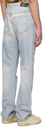 AMIRI Blue Distressed Jeans