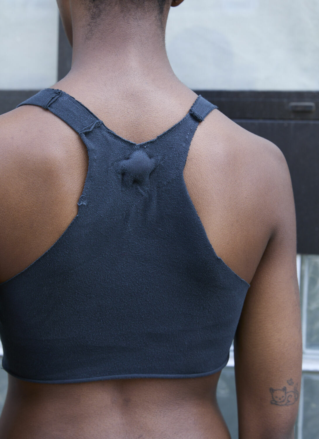 GREG ROSS Raw Cut Bra Top
