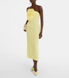Blumarine Floral embroidered midi dress