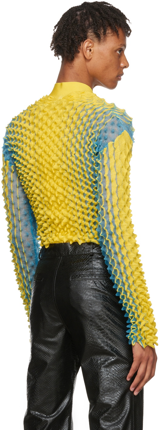 Chet Lo SSENSE Exclusive Yellow Midnight Cardigan