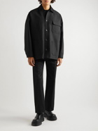 Valentino - Valentino Garavani Oversized Cotton, Wool and Silk-Blend Jacket - Black