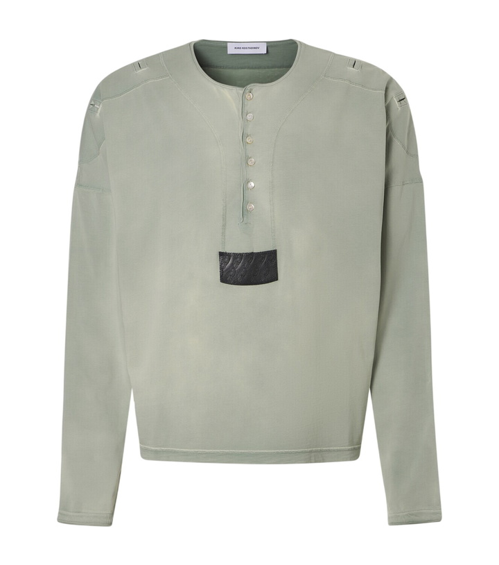 Photo: Kiko Kostadinov Sargo cotton Henley shirt