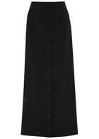 Courrèges Crepe Maxi Skirt Black