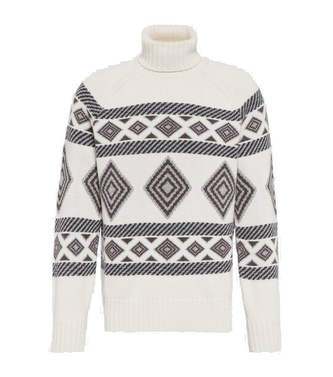 Brunello Cucinelli Jacquard cashmere sweater Brunello Cucinelli