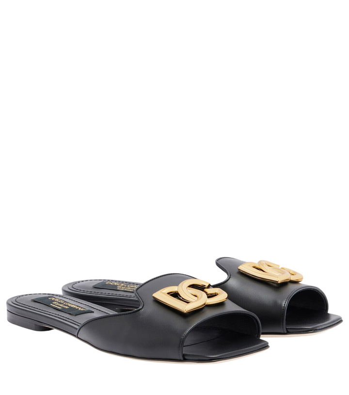 Photo: Dolce&Gabbana Abaya DG leather mules