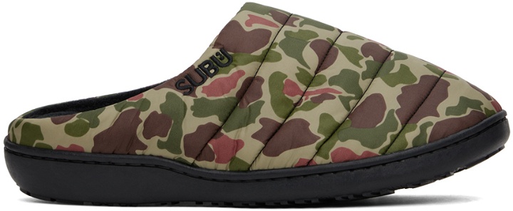 Photo: SUBU Khaki Quilted Camo Slippers