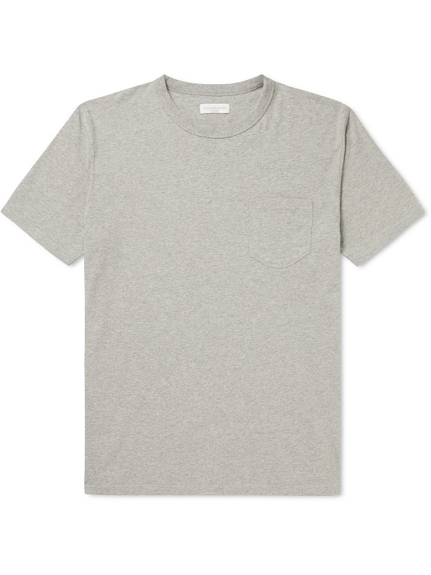 Photo: Richard James - Mélange Organic Cotton-Jersey T-Shirt - Gray