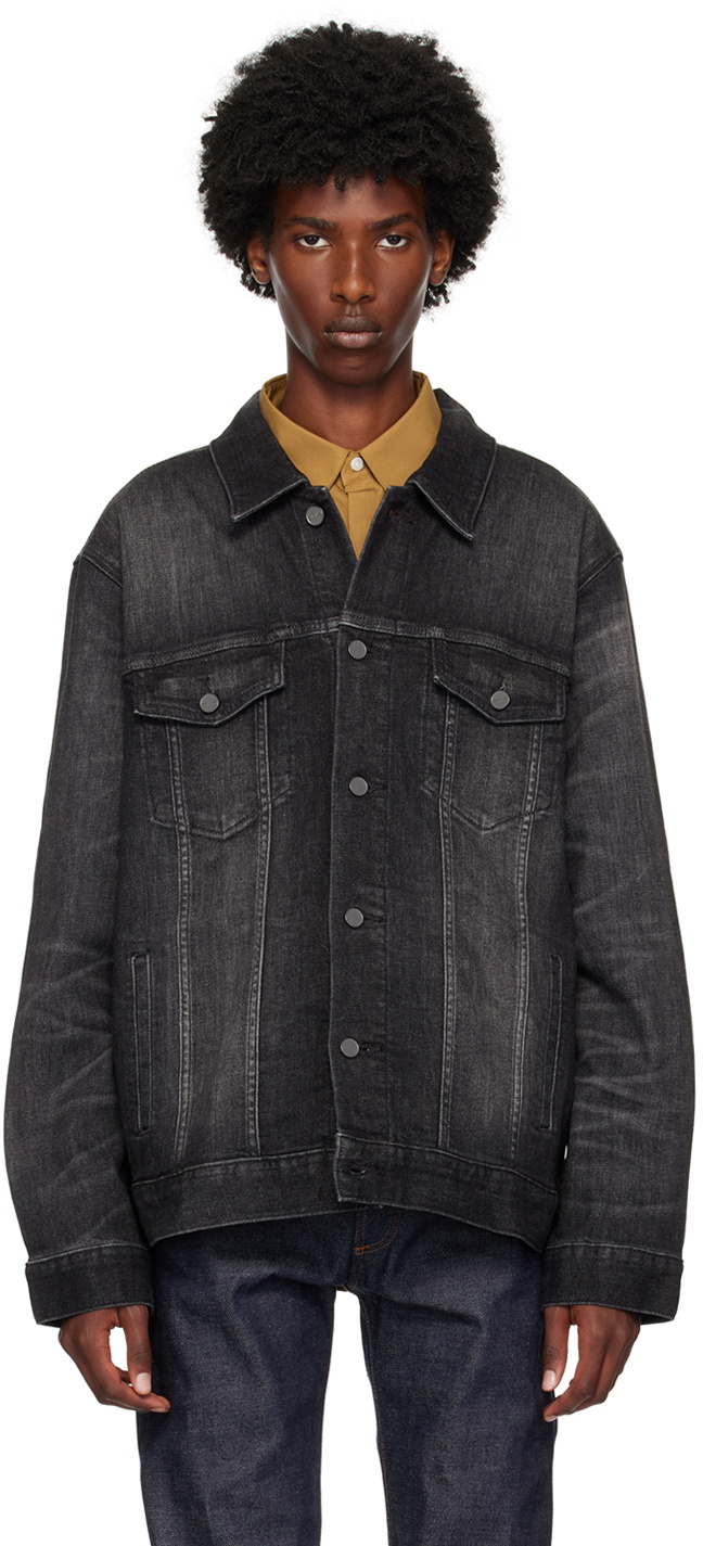 Calvin Klein Black Elongated Denim Jacket