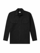 Ghiaia Cashmere - Cotton-Twill Shirt - Black