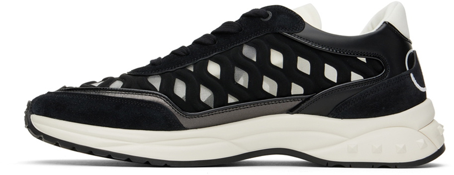 Valentino Garavani Black Ready Go Runner Low Sneakers