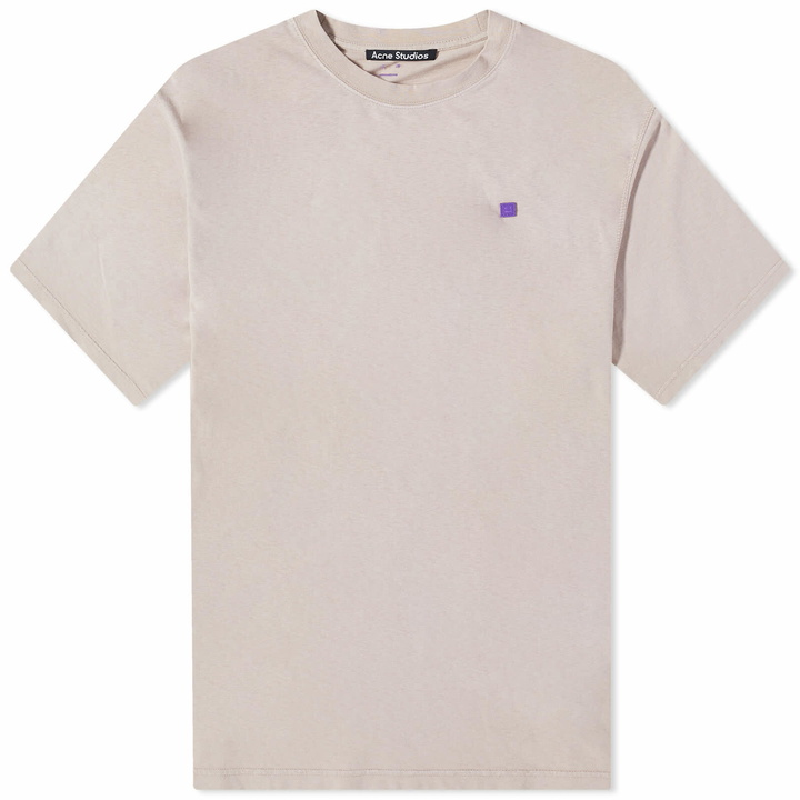 Photo: Acne Studios Exford Fade Face T-Shirt in Dusty Beige