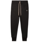 Rick Owens - Moncler Tapered Acetate Logo-Appliquéd Jersey Track Pants - Black