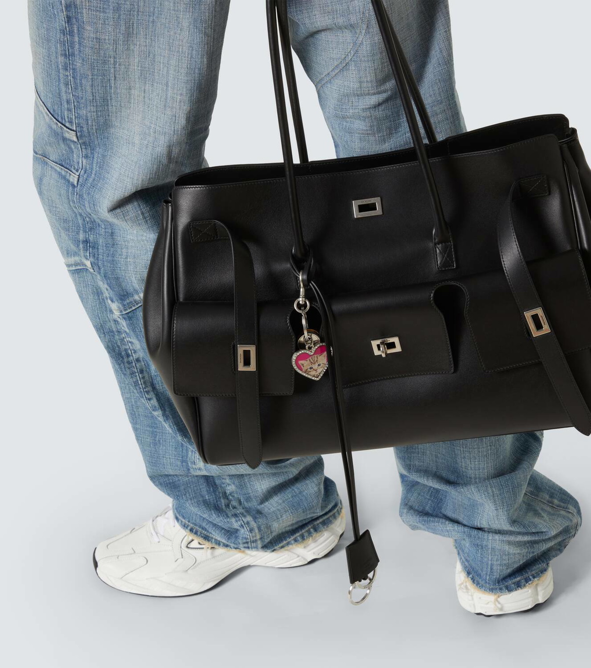 【BALENCIAGA】 Embellished bag charm Embellished bag charm in multicoloured - Balenciaga | Mytheresa