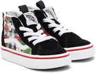 Vans Baby Black Strawberry Gingham Sk8-Hi Zip Sneakers