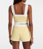 Posse Ari striped crop top