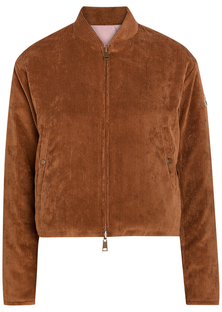 Moncler Blageon Reversible Padded Corduroy Jacket Brown