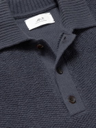 Mr P. - Textured-Cashmere Polo Shirt - Black