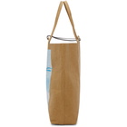 Lanvin Beige and Blue Corto Maltese Edition Kraft Tote