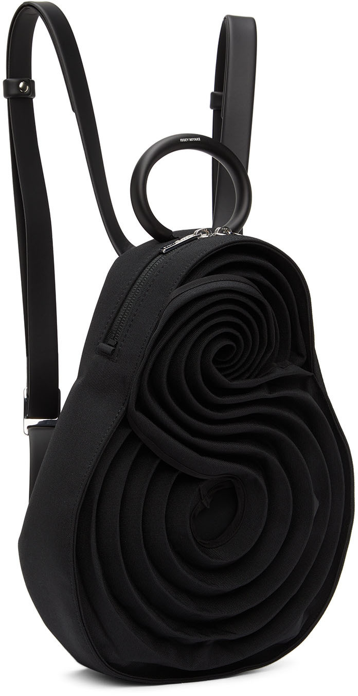 Issey Miyake Black Link Rings Backpack Issey Miyake Men