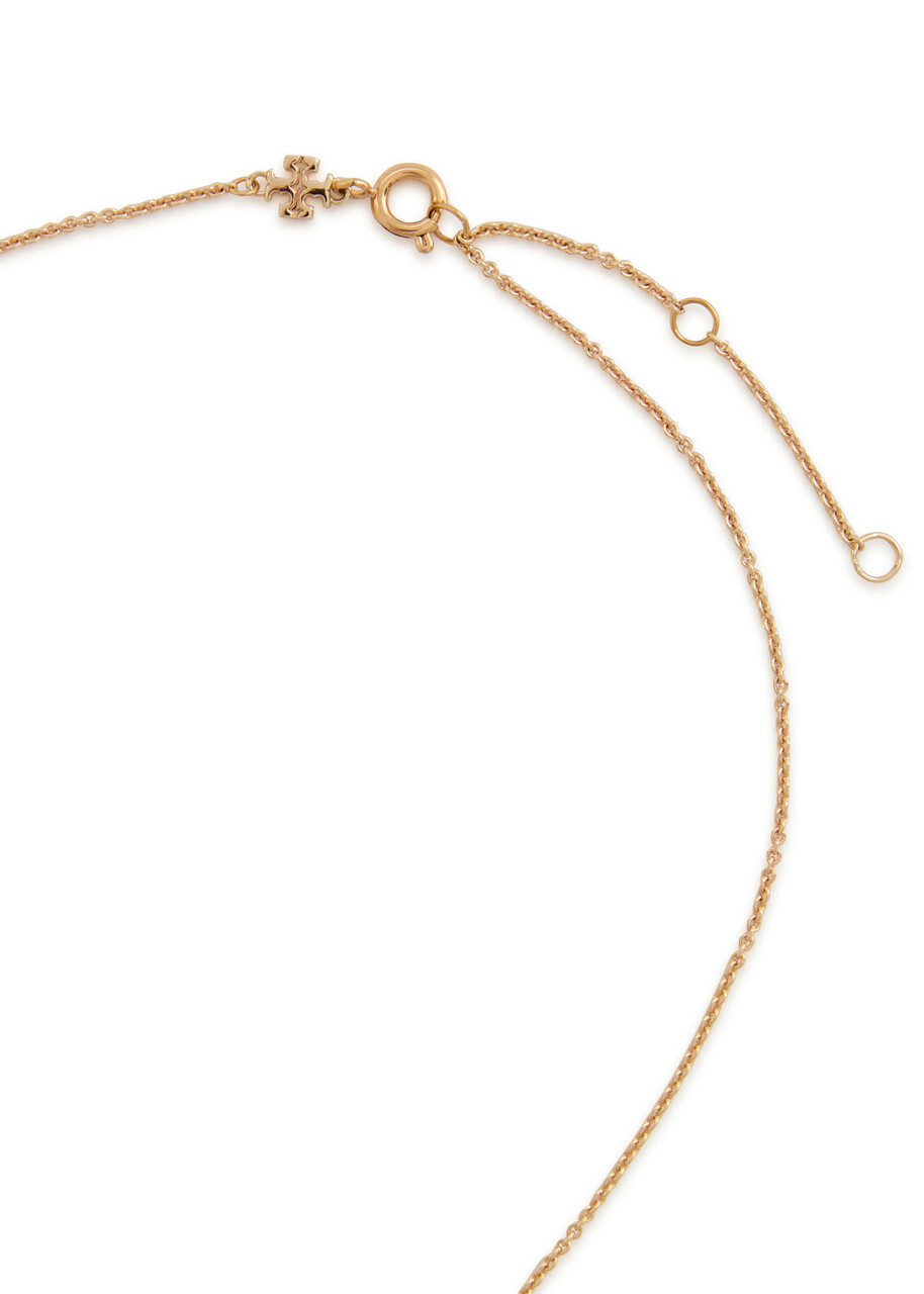 Tory Burch Forget Me Not Pearl-embellished 18kt Gold-plated Necklace - One Size