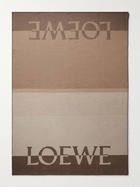 Loewe - Logo-Detailed Striped Mohair-Blend Blanket